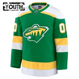 Minnesota Wild Fanatics Premium Custom 2024-25 Alternate Grün Trikot - Kinder